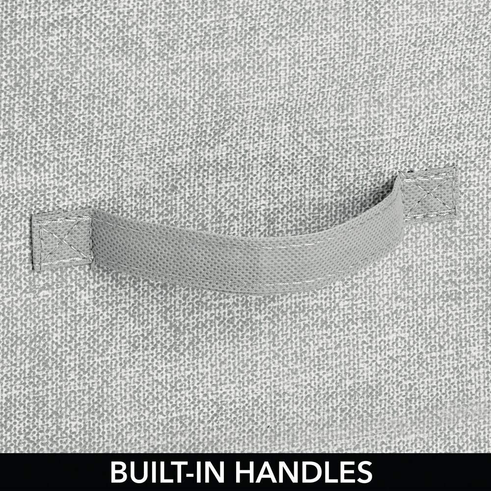 mDesign Tall Dresser Storage Tower Stand with 4 Removable Fabric Drawers - Gray