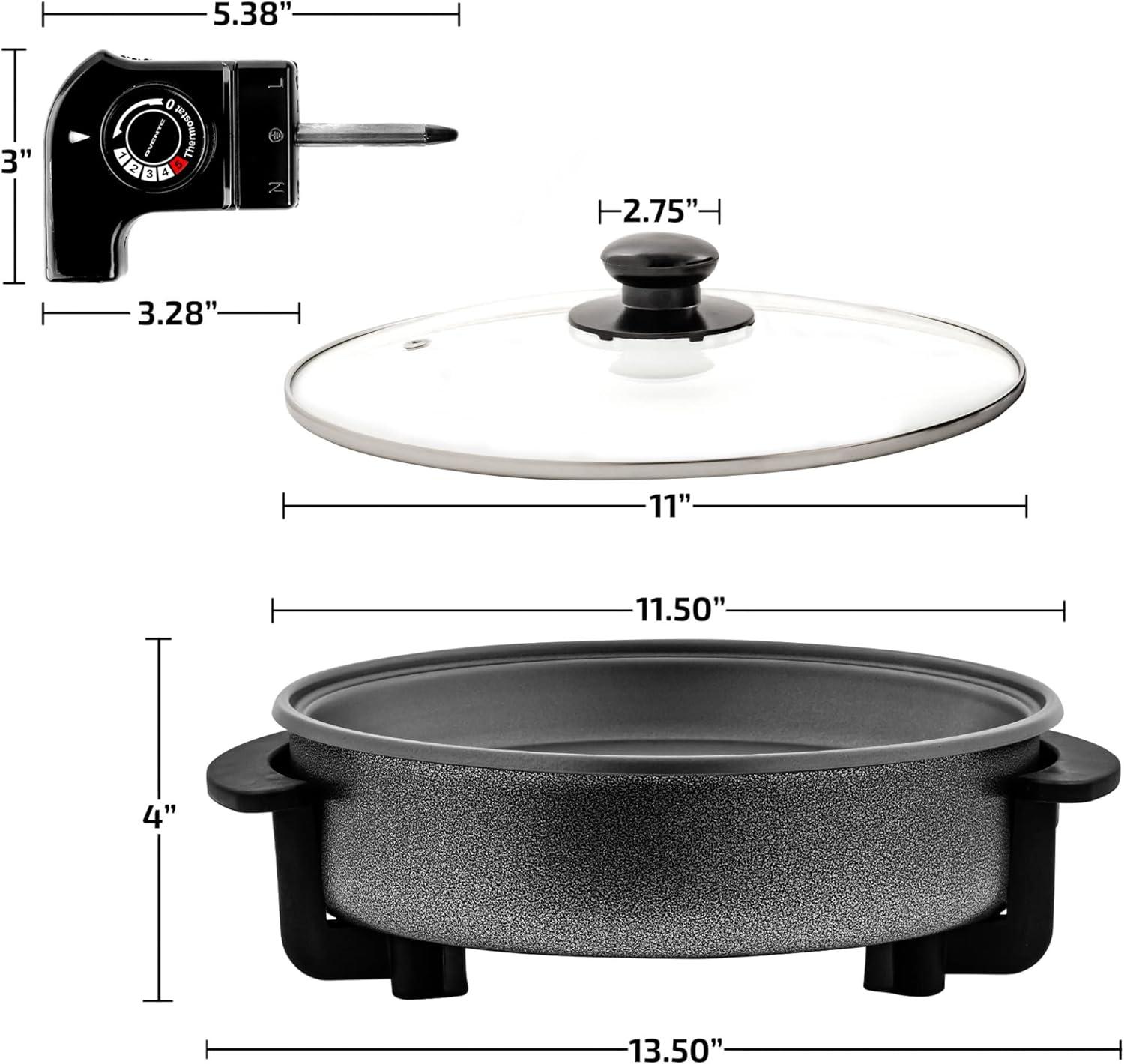 OVENTE 12" Electric Skillet and Frying Pan & Reviews | Wayfair