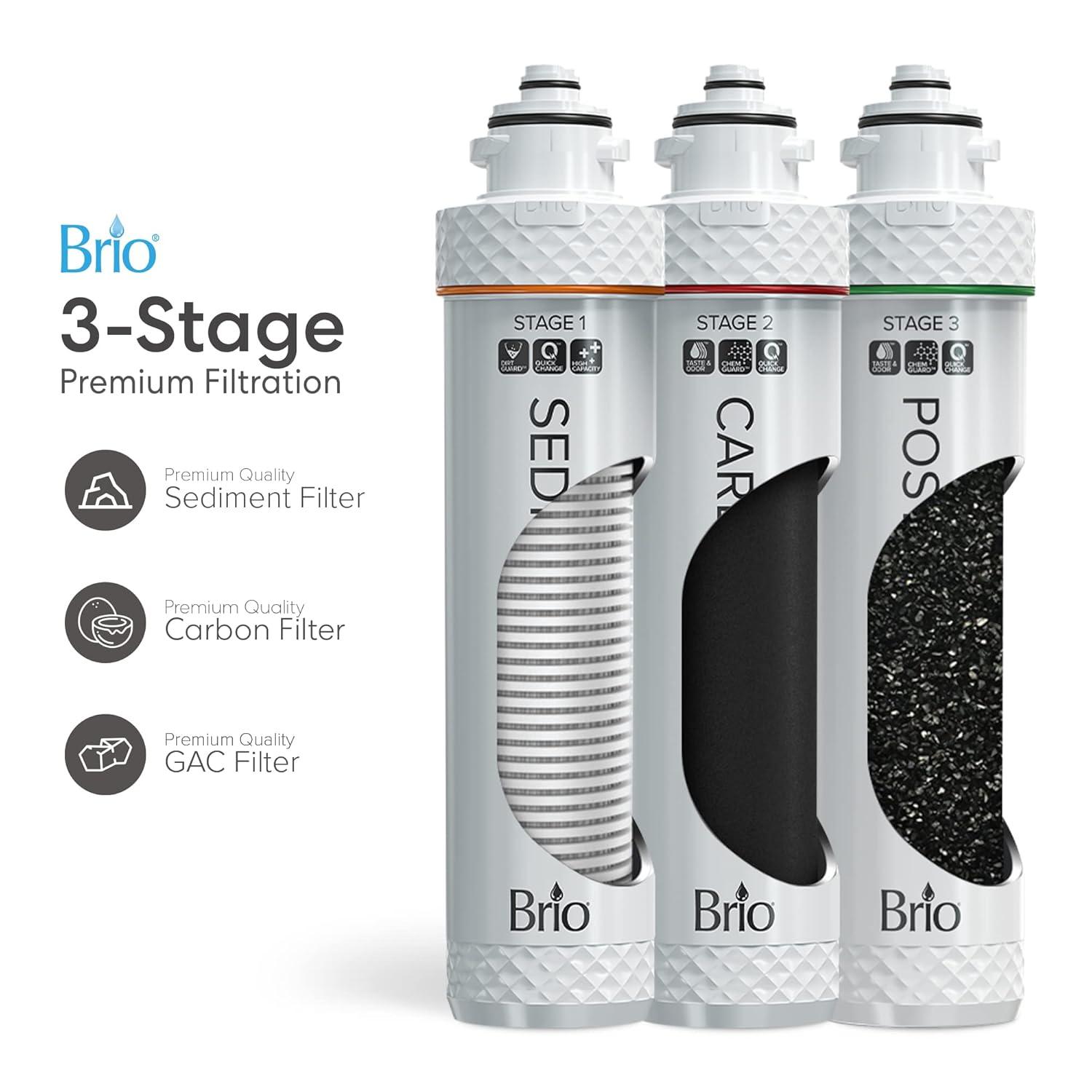 BRIO 3 Stage Undersink Filtration System