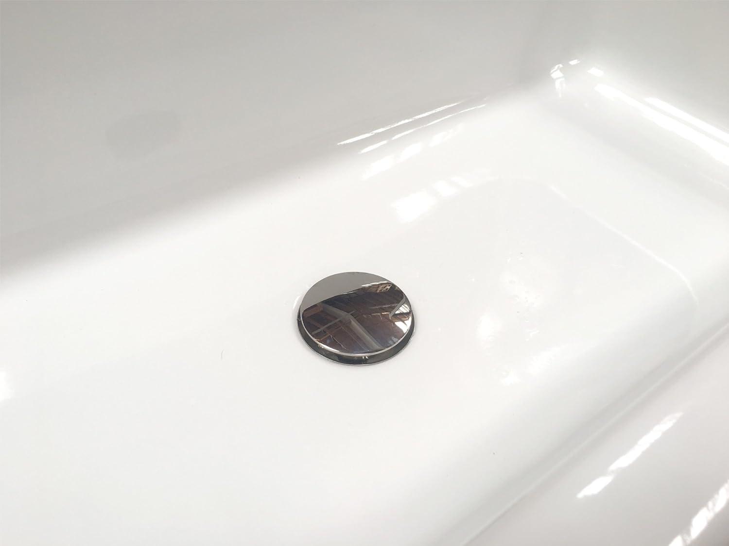 Polished Stainless Steel Mushroom Pop-Up Drain for Sink