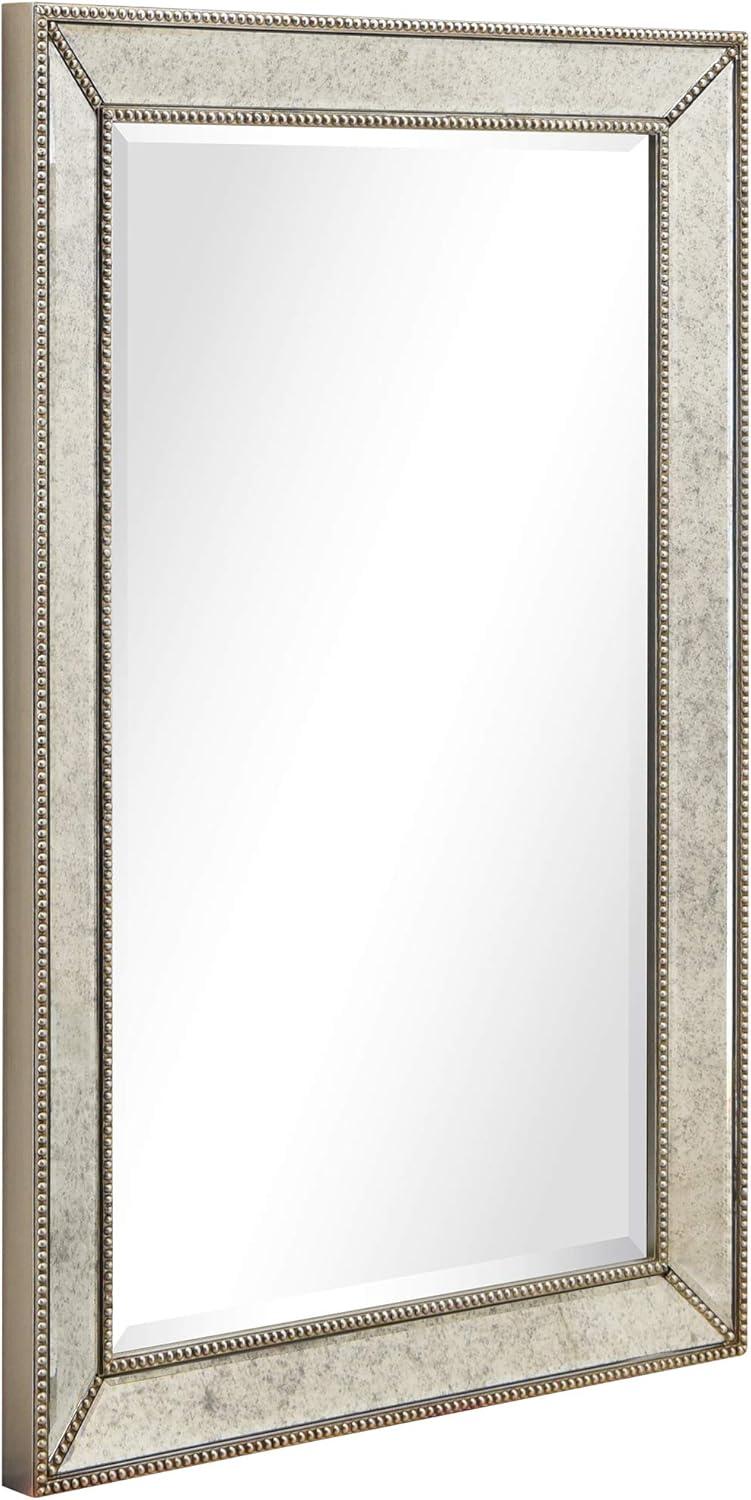 Champagne Bead Embossed Full Length Wall Mirror