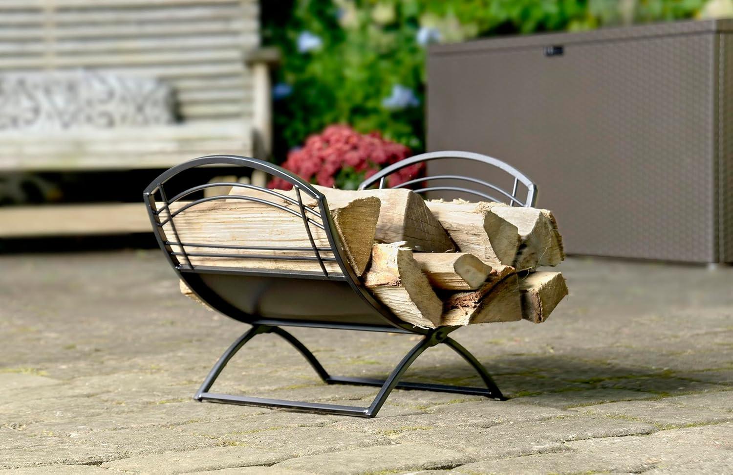ShelterLogic Fireplace Classic Steel Log Carrier
