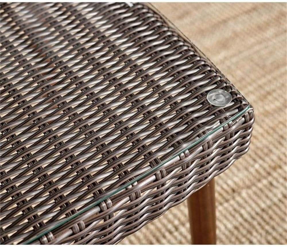 All-Weather Wicker Athens Outdoor Cocktail Table Brown - Alaterre Furniture