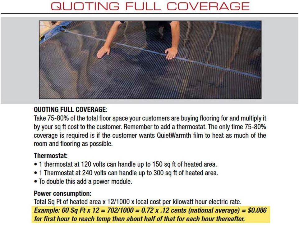 QuietWarmth 1.5 ft. x 5 ft. x 0.016 in. 120-Volt Radiant Heat Film for Floating Floors (Covers 7.5 sq. ft.)