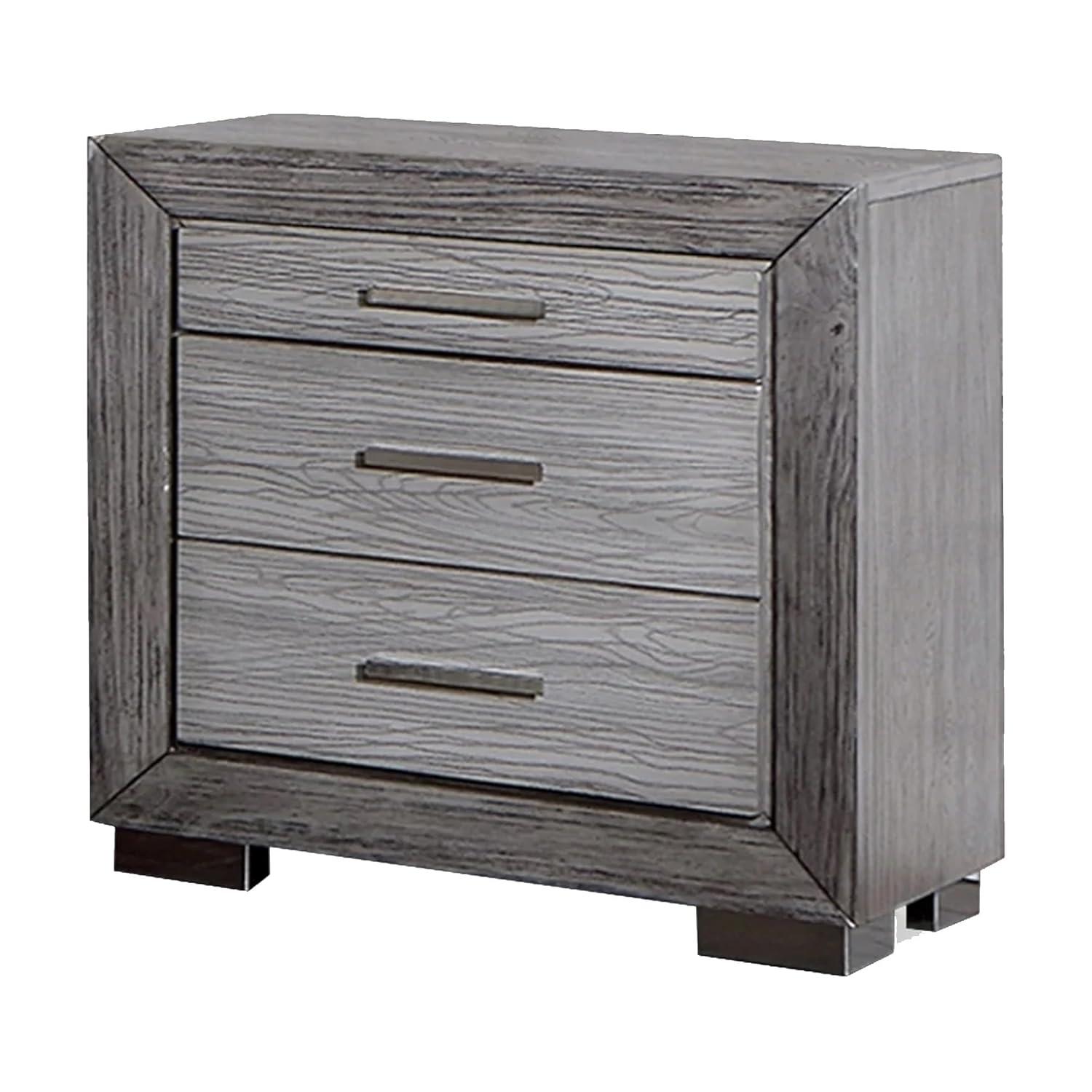 Benjara Reno 26'' W Solid Wood Nightstand