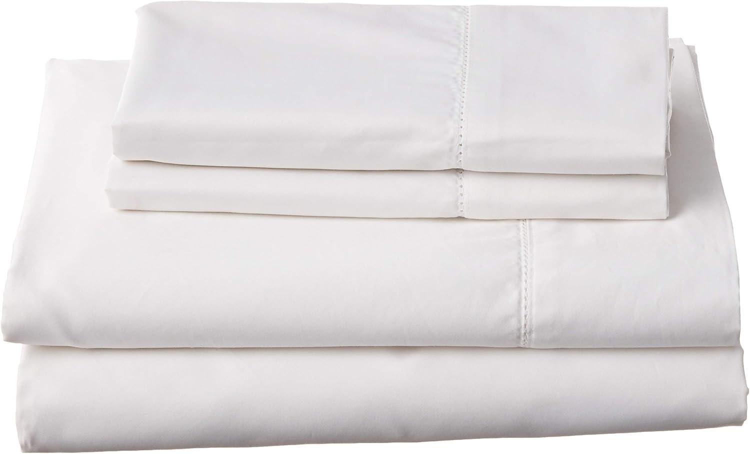 Egyptian Cotton 800 TC Deep Pocket Sheet Set with Luxury-size Flat