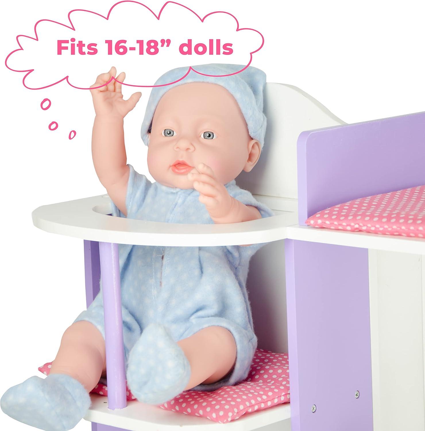 Olivia's Little World - Little Princess 18" Doll Furniture - Baby Changing Station with Storage