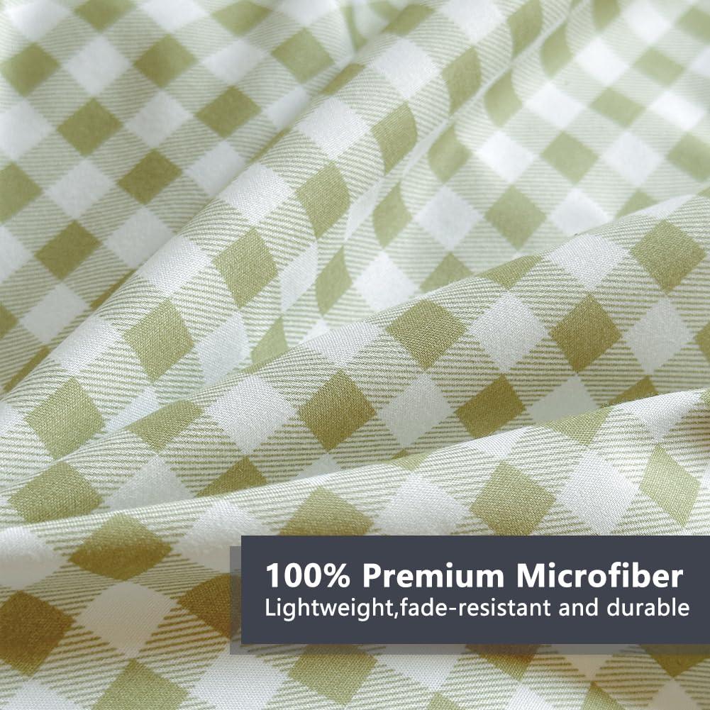 BTERAZ Checkered Comforter Set
