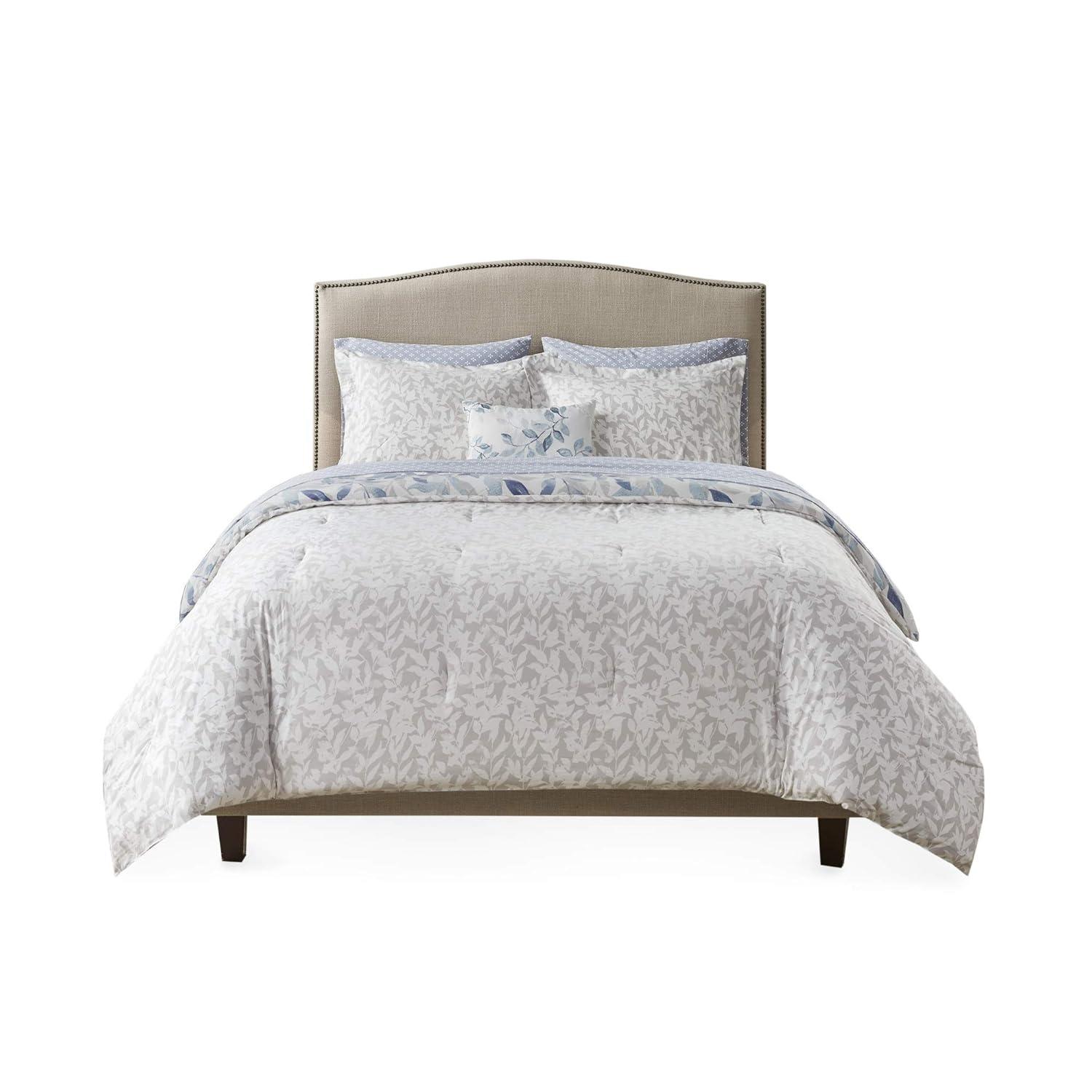 Madison Park Essentials Sofia Microfiber Reversible Comforter Set with Bed Sheets