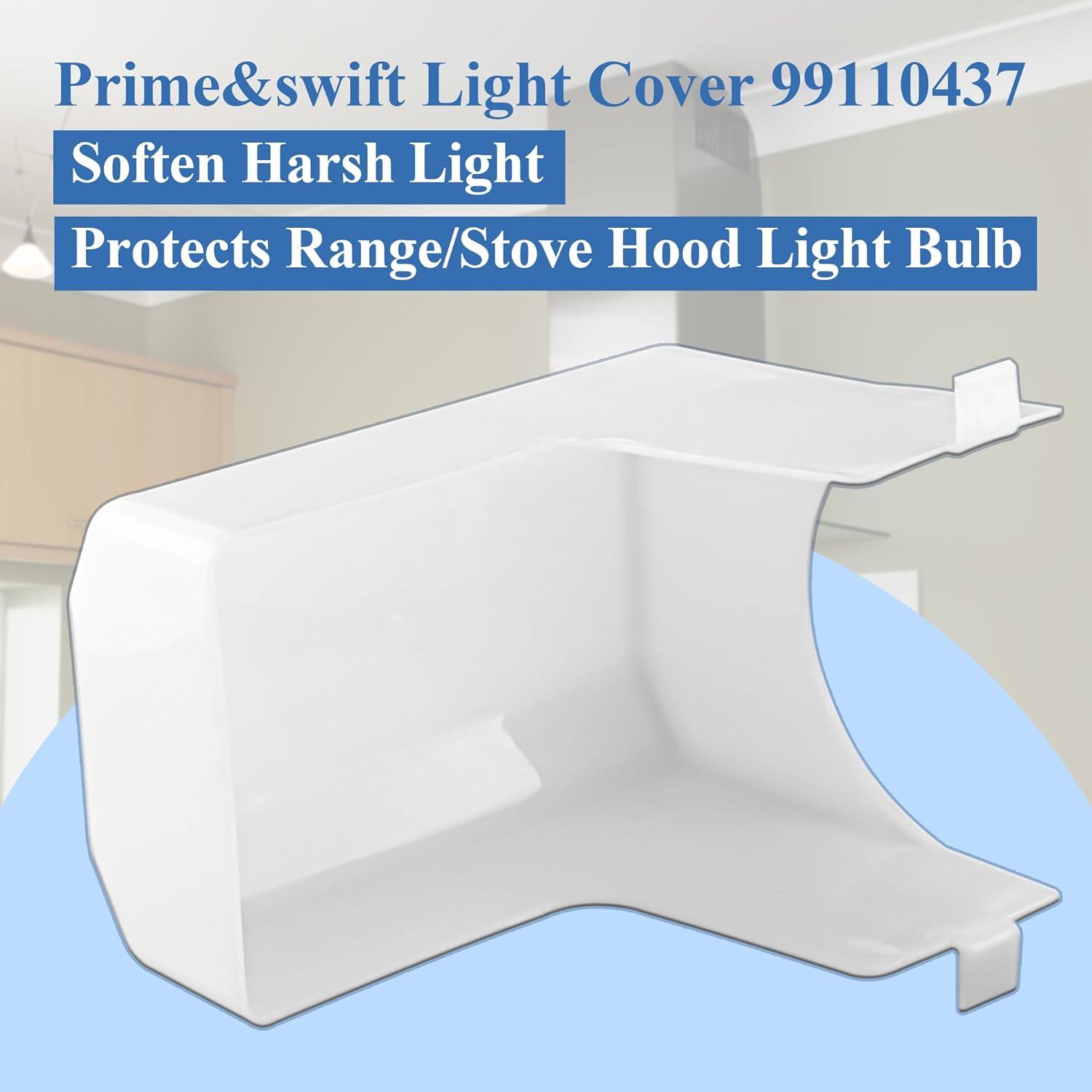 WeiLaiKeQi 99110437 Range Hood Light Lens Cover Lightweight Easy to Install Replacement