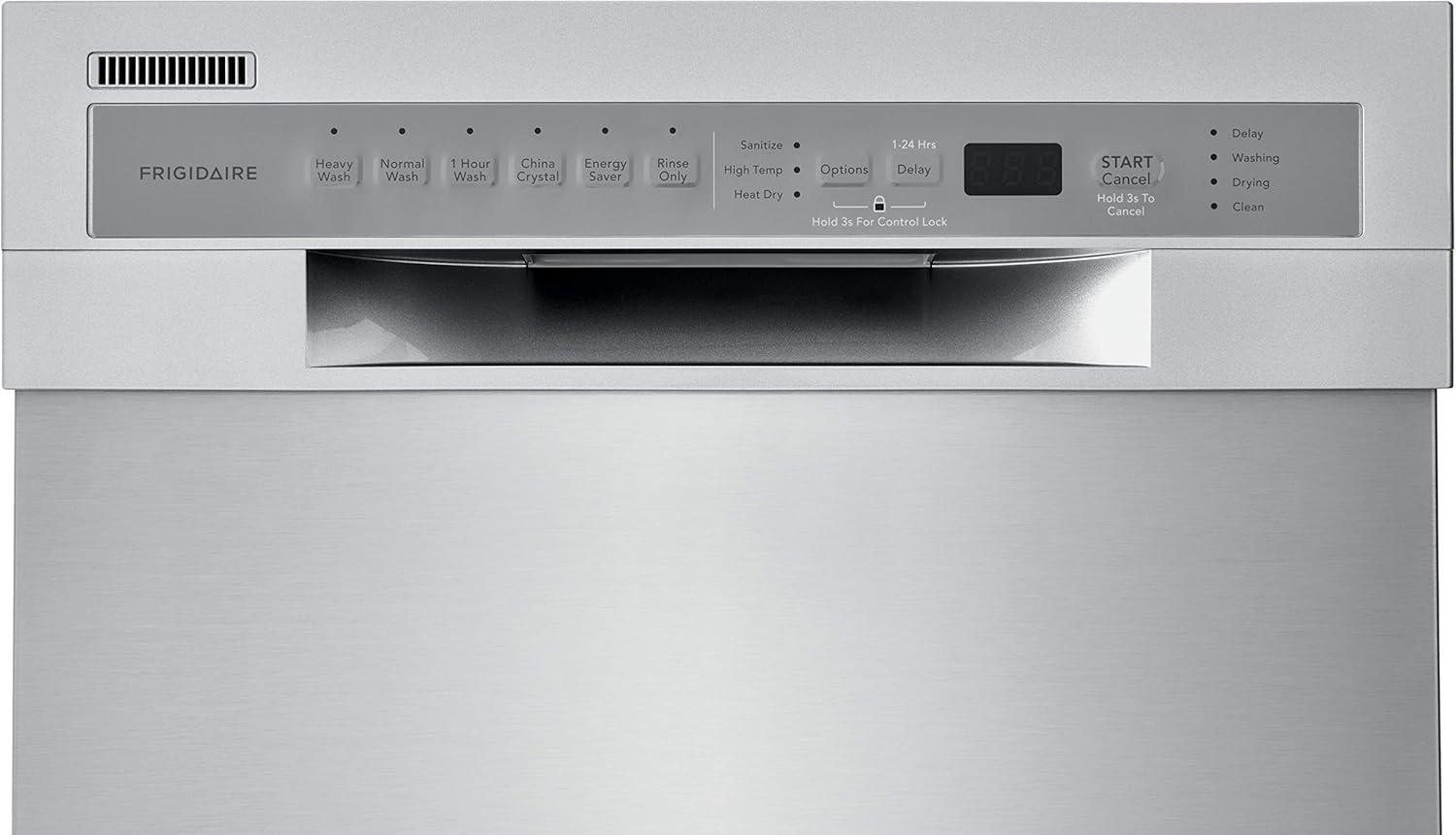 Frigidaire Frigidaire Series 18" 52 dBA Built-in Full Console Dishwasher with Cycle Status Indicators FFBD1831US