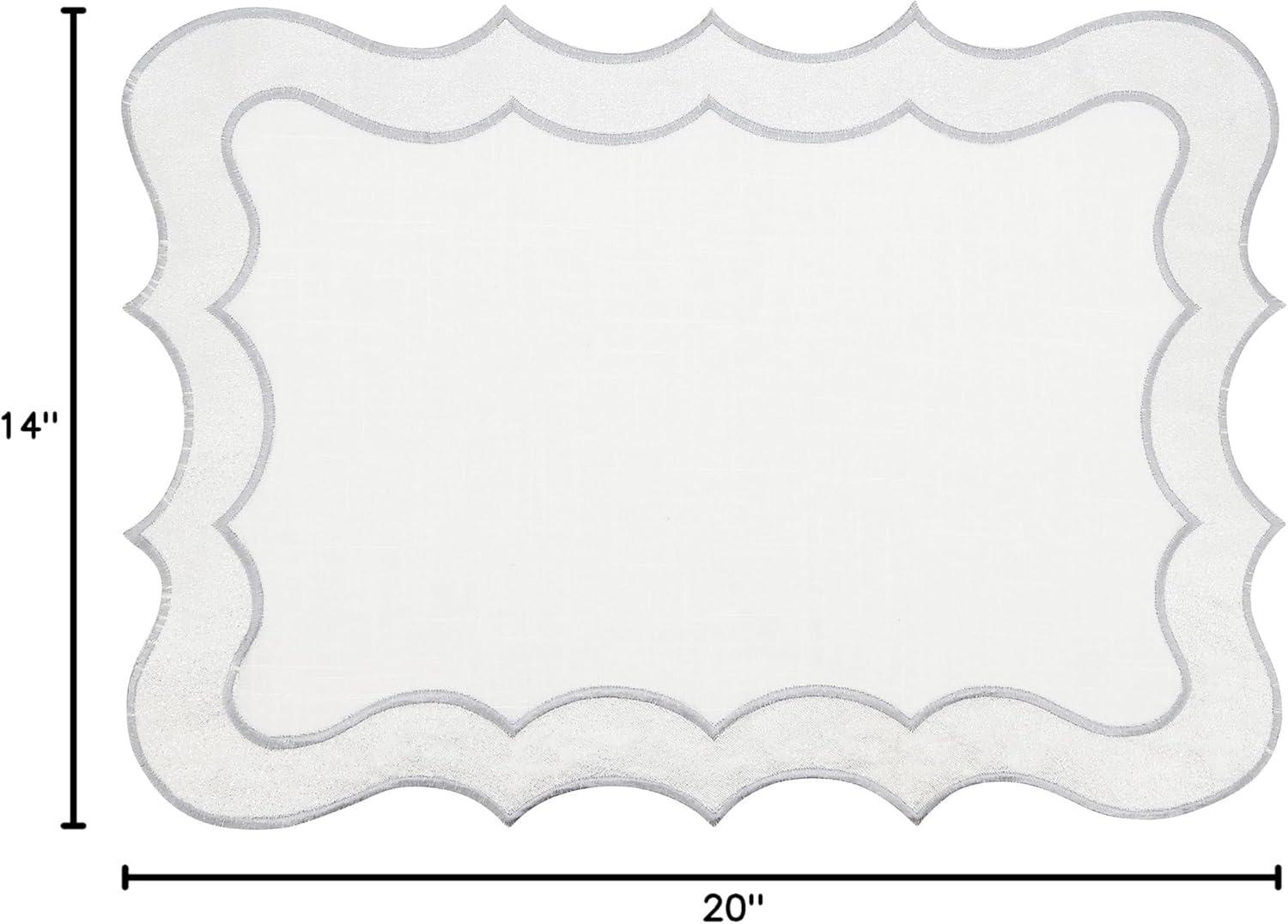 Enchanting Scallop Border Placemat