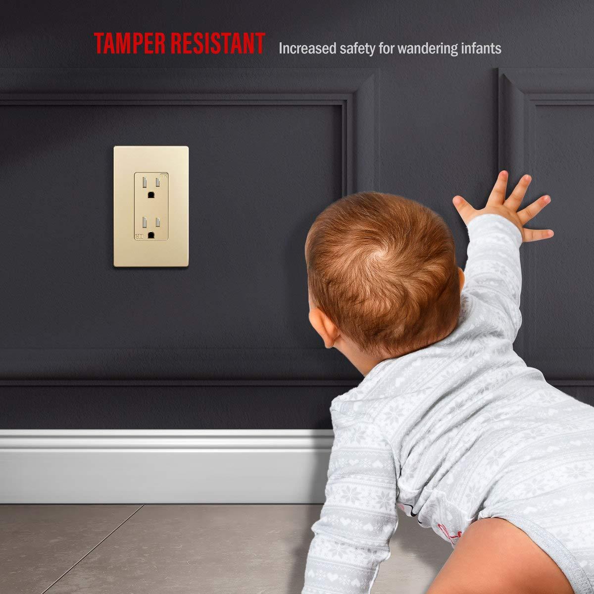 Enerlites No Subject 1 - Gang Rocker Standard Wall Plate