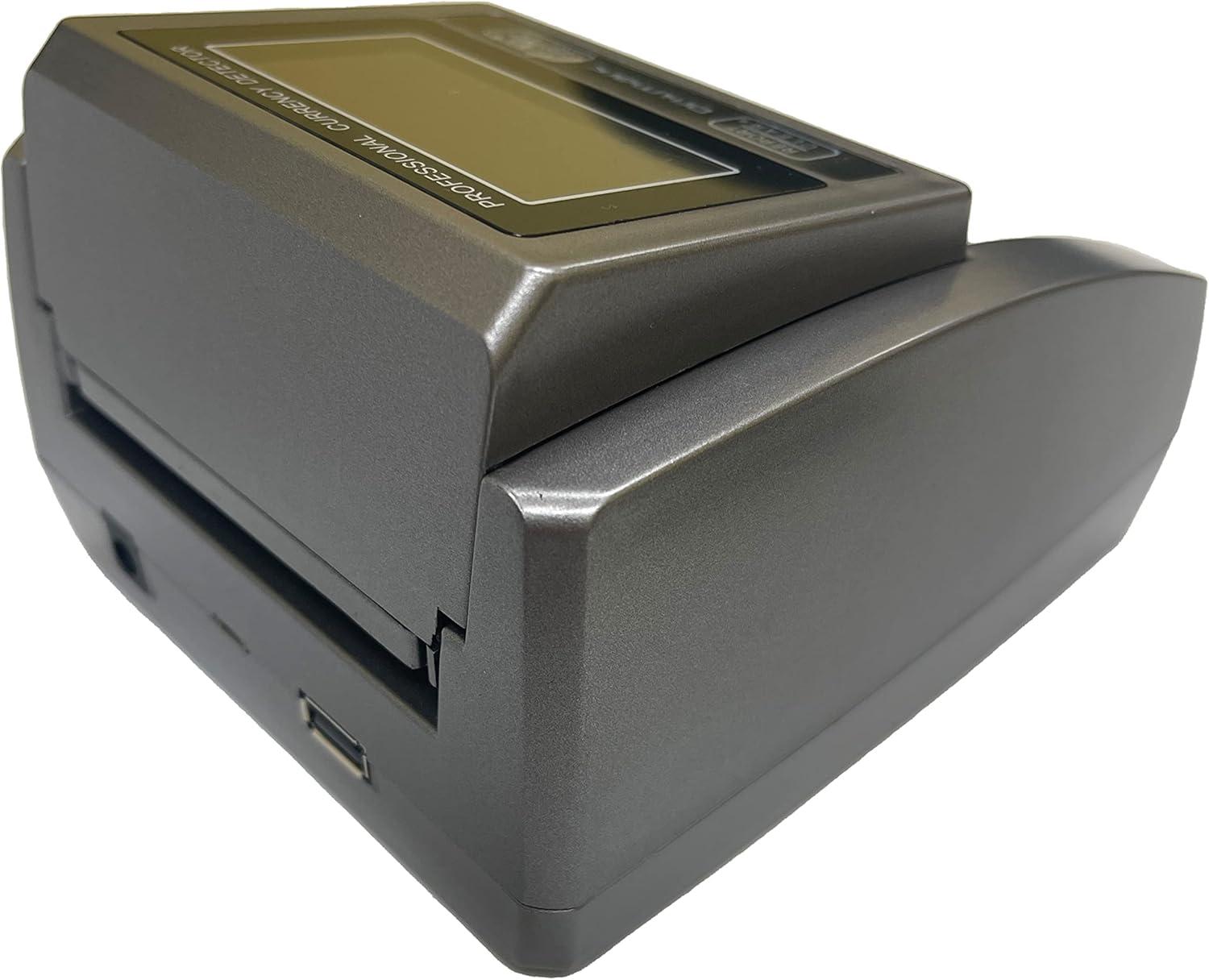 Compact Gray Portable Counterfeit Detector Machine with LCD Display