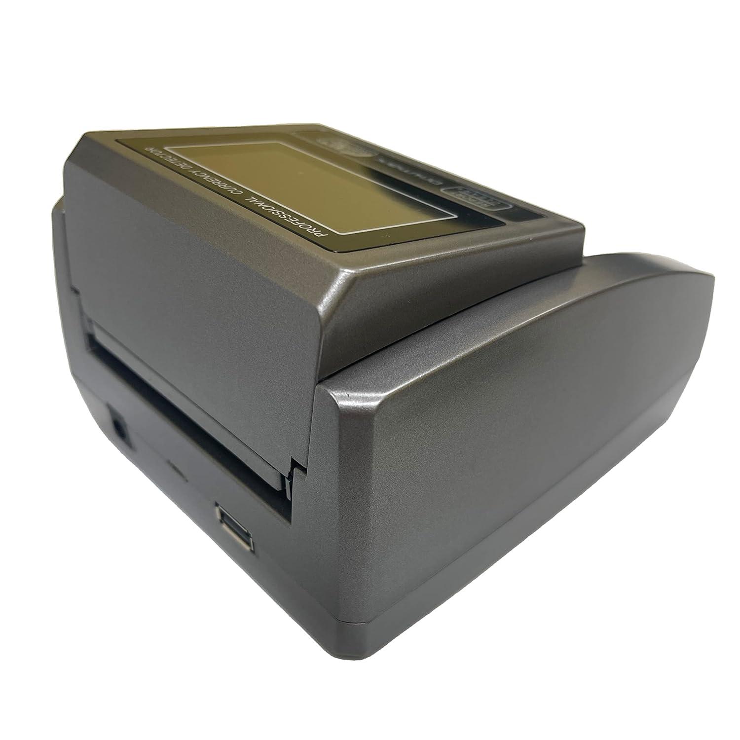 Compact Gray Portable Counterfeit Detector Machine with LCD Display