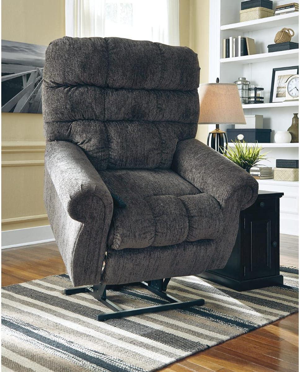 Ernestine Slate Gray Metal Power Lift Recliner