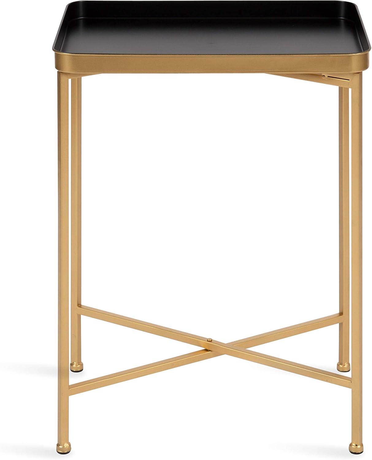 Kate and Laurel Celia Metal Tray Accent Table