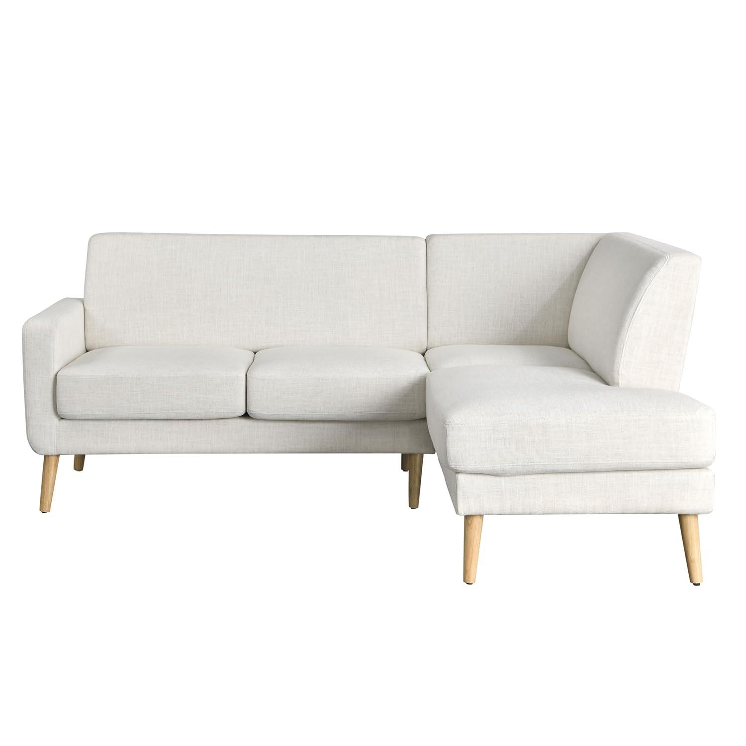 Gomez Sofa Bumper Sectional Cream