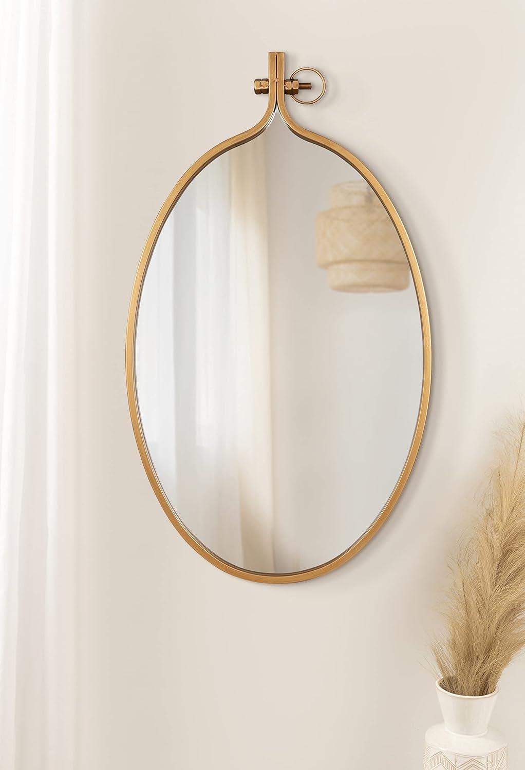 Yitro Metal Framed Wall Mirror - Kate & Laurel All Things Decor