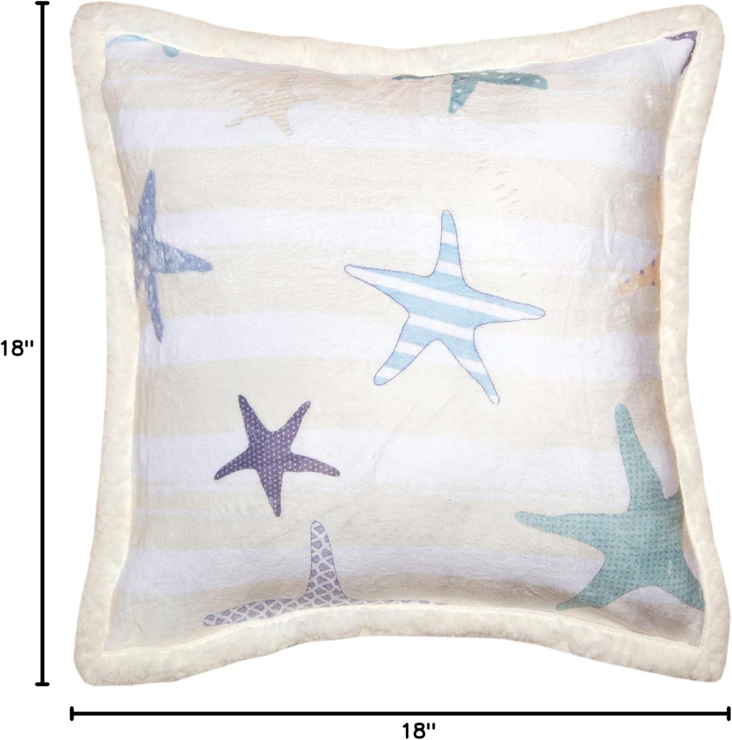 Carstens Inc. Striped Sherpa Throw Pillow
