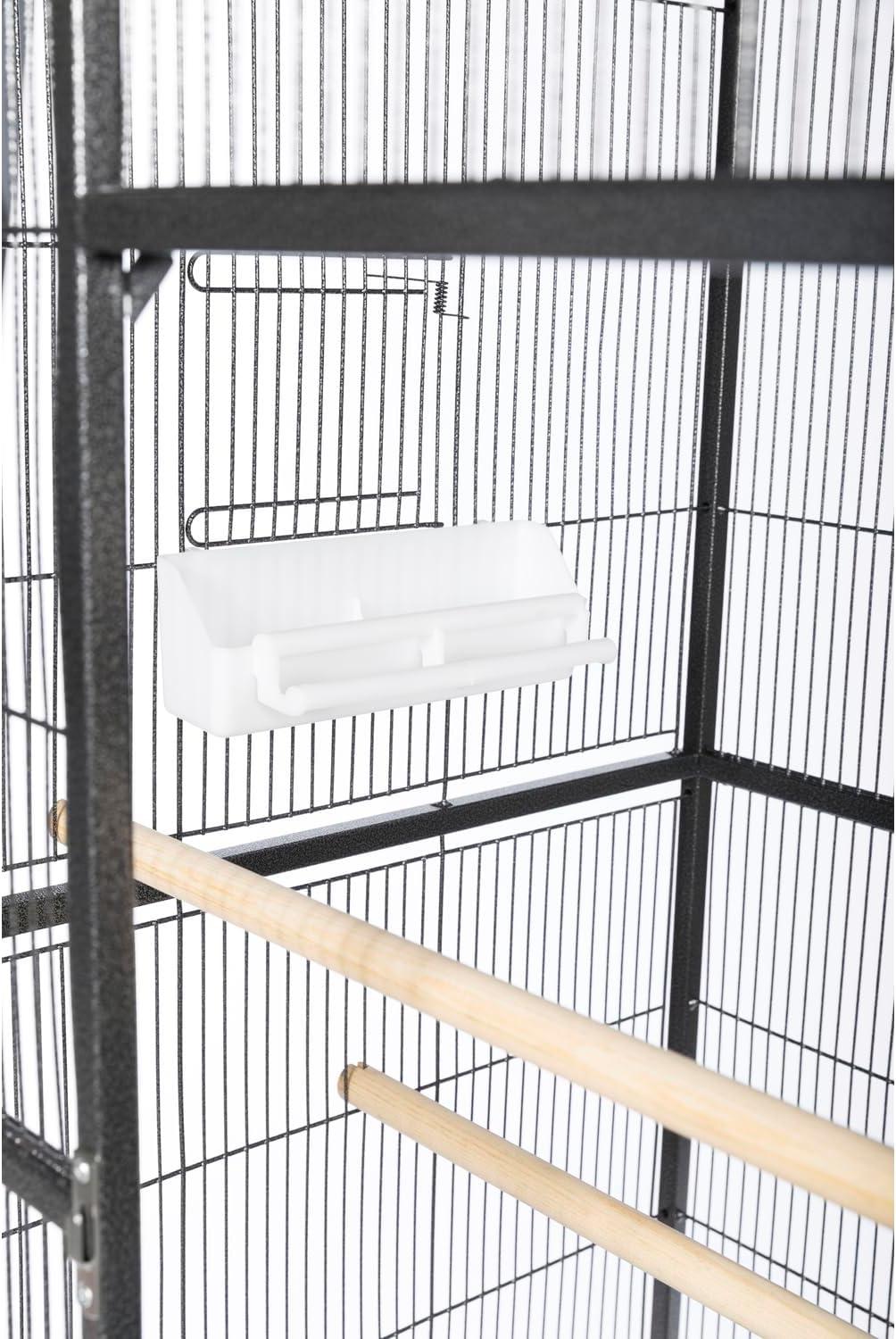 Prevue Pet Products Wrought Iron Flight Cage with Stand, Black Hammertone