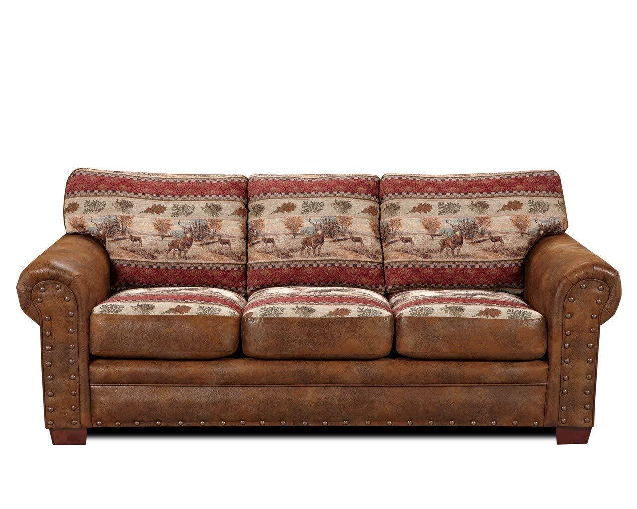 American Furniture Classics Deer Valley Model 8503-50 Lodge Style Sofa