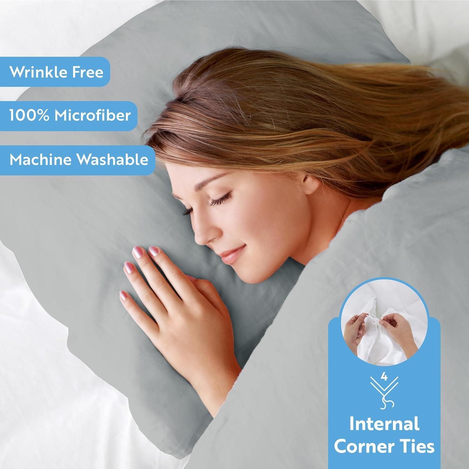 IEnjoy Home Super Soft Double Brushed Duvet Cover Set
