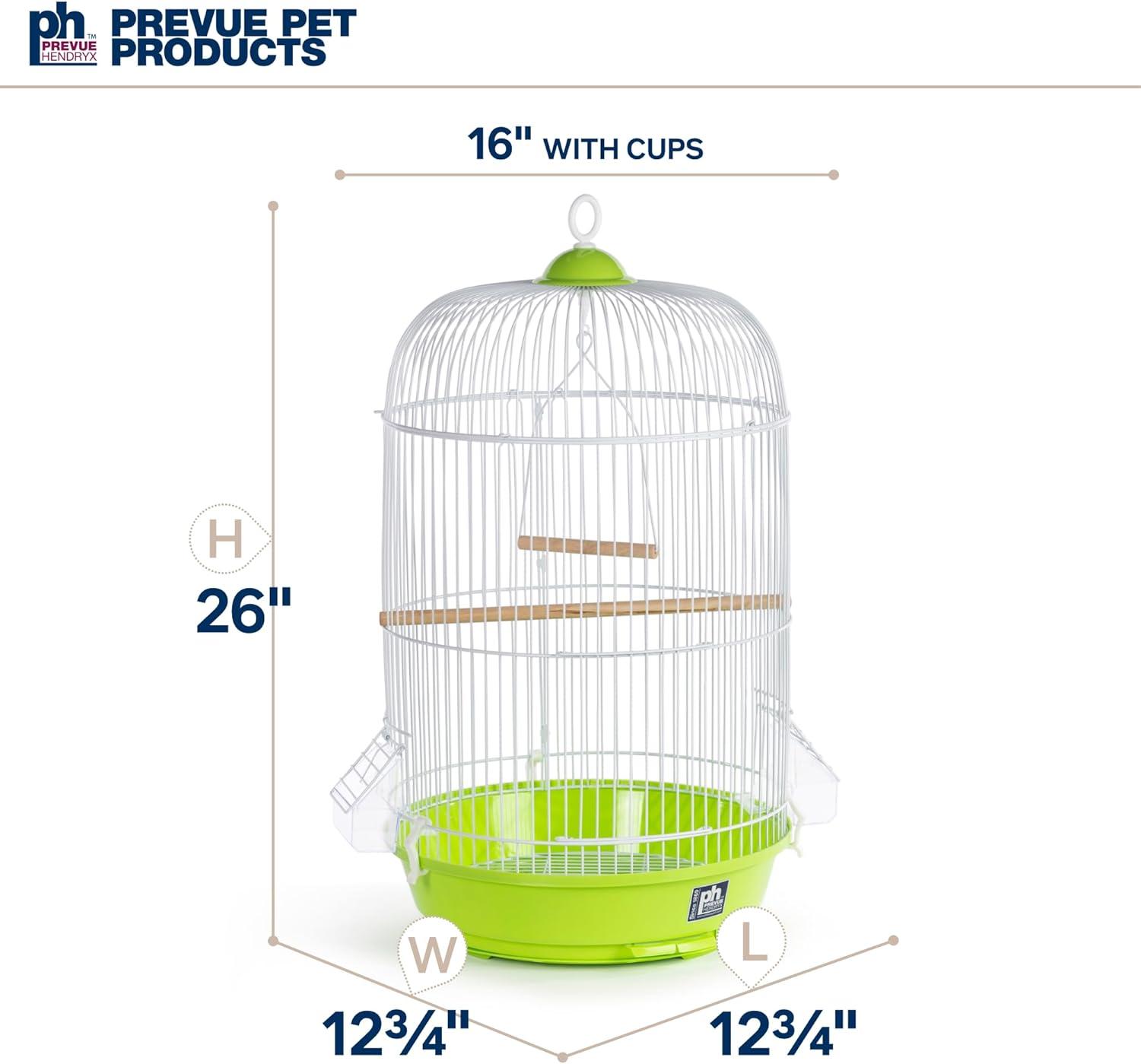 Prevue Pet Products SP31999G Classic Round Bird Cage, Green,1/2"