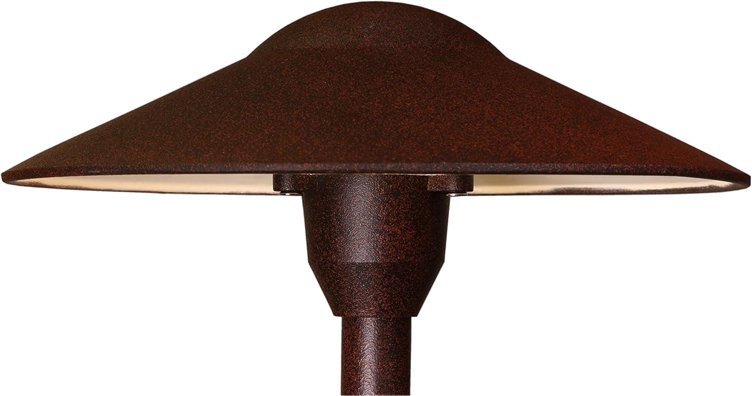 Rust Aluminum LED Mushroom Pathway Light