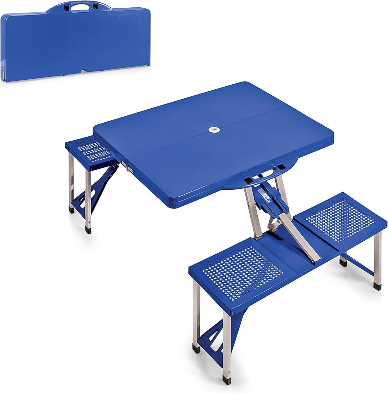 Oniva Rectangle Portable Dining Table with Seats - Royal Blue