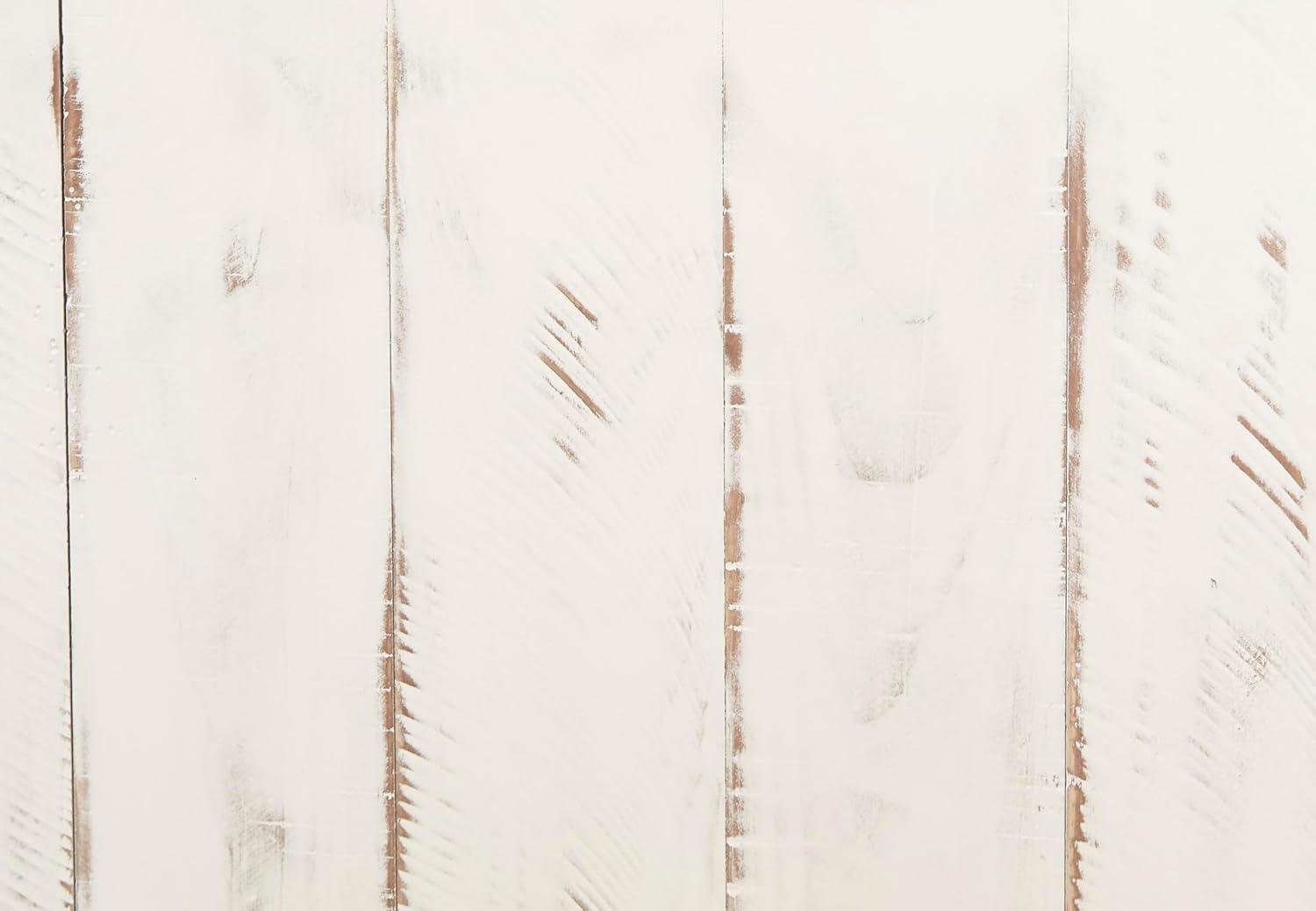 Wystfield Cocktail Table with Storage White/Brown - Signature Design by Ashley: Rectangular Lift-Top, Distressed Two-Tone Finish