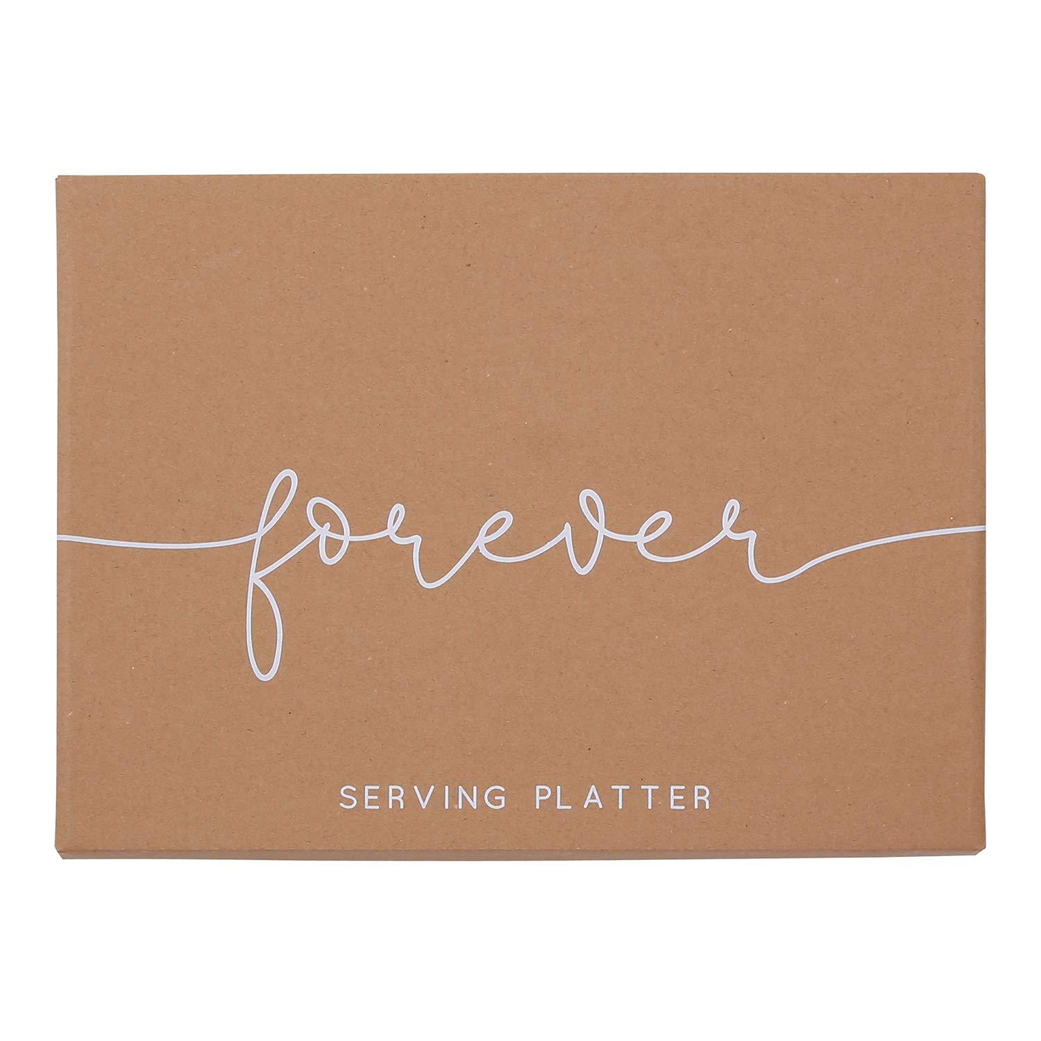 Creative Brands Santa Barbara Design Studio - Wedding Collection Serving Platter, 14 x 10-Inch, Forever