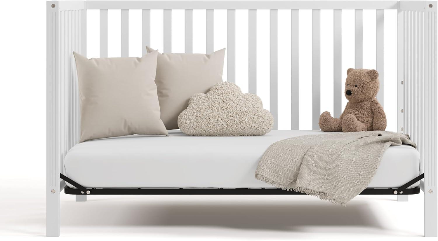 Storkcraft Morningside 5-in-1 Convertible Crib - White