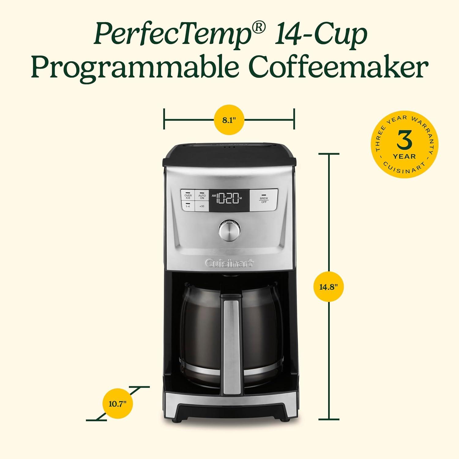 Cuisinart ® PerfecTemp Stainless Steel 14-Cup Programmable Coffee Maker