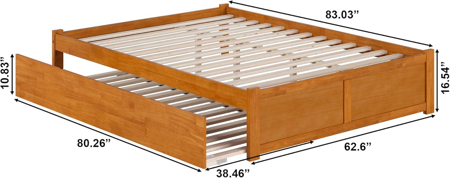 Solid Wood Platform Storage Bed