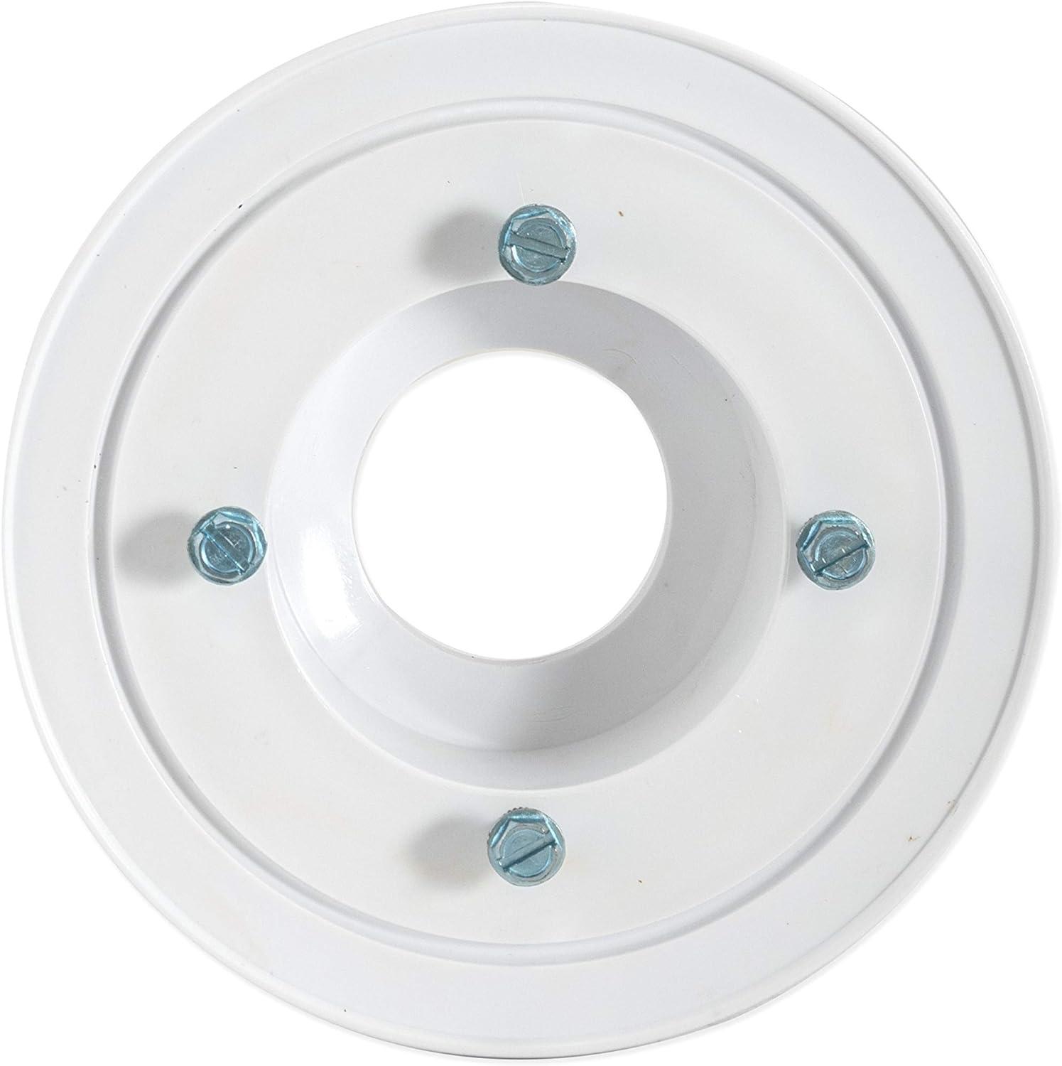 EZ-FLO 15301 PVC Low Profile Floor and Shower Drain, 2 inch x 3 inch, White