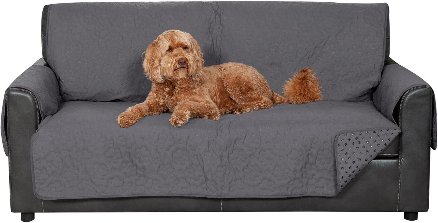 FurHaven Reversible Water-Resistant Small Sofa Loveseat Cover Furniture Protector