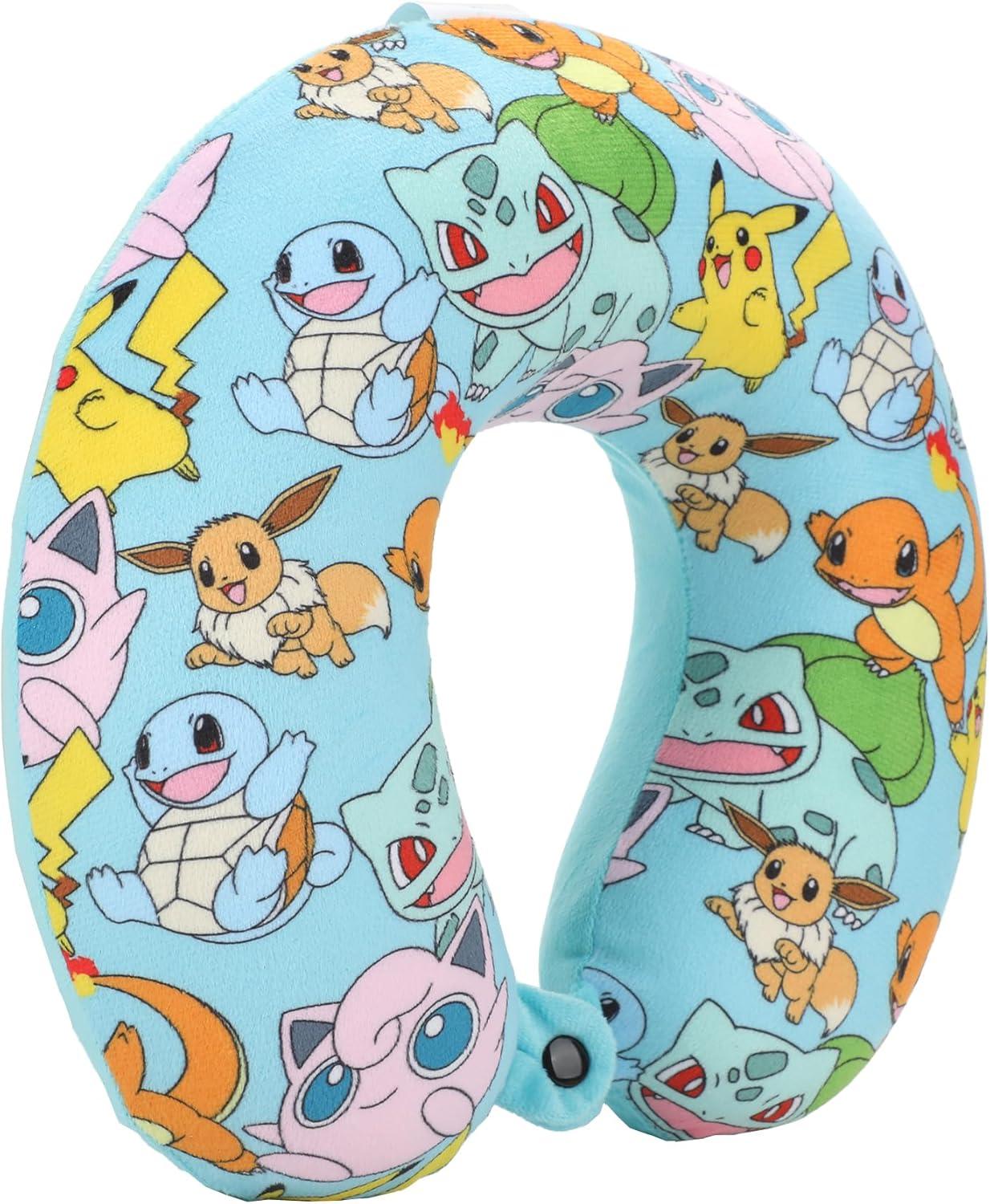 Pokemon Pikachu 2-Piece Eye Mask & Neck Pillow Travel Set