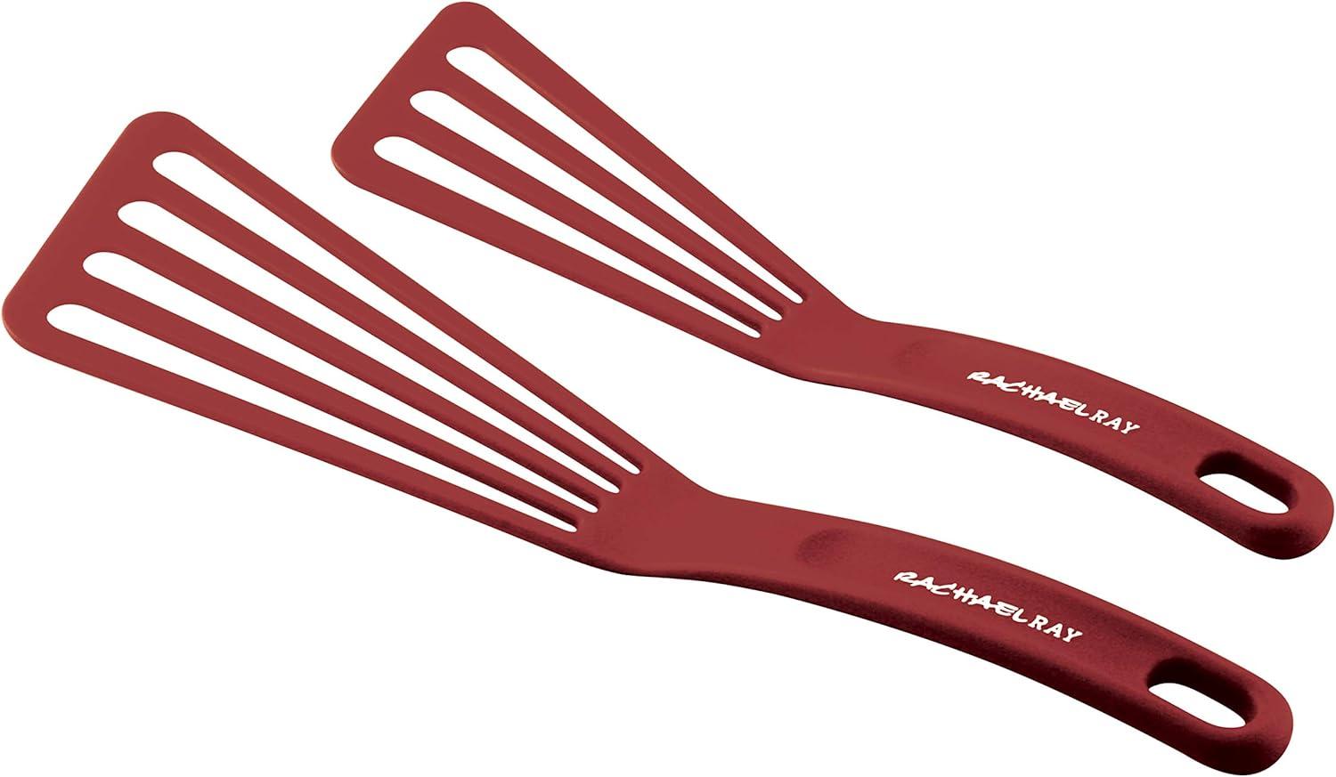 Burgundy Nylon Turner Set for Nonstick Cookware