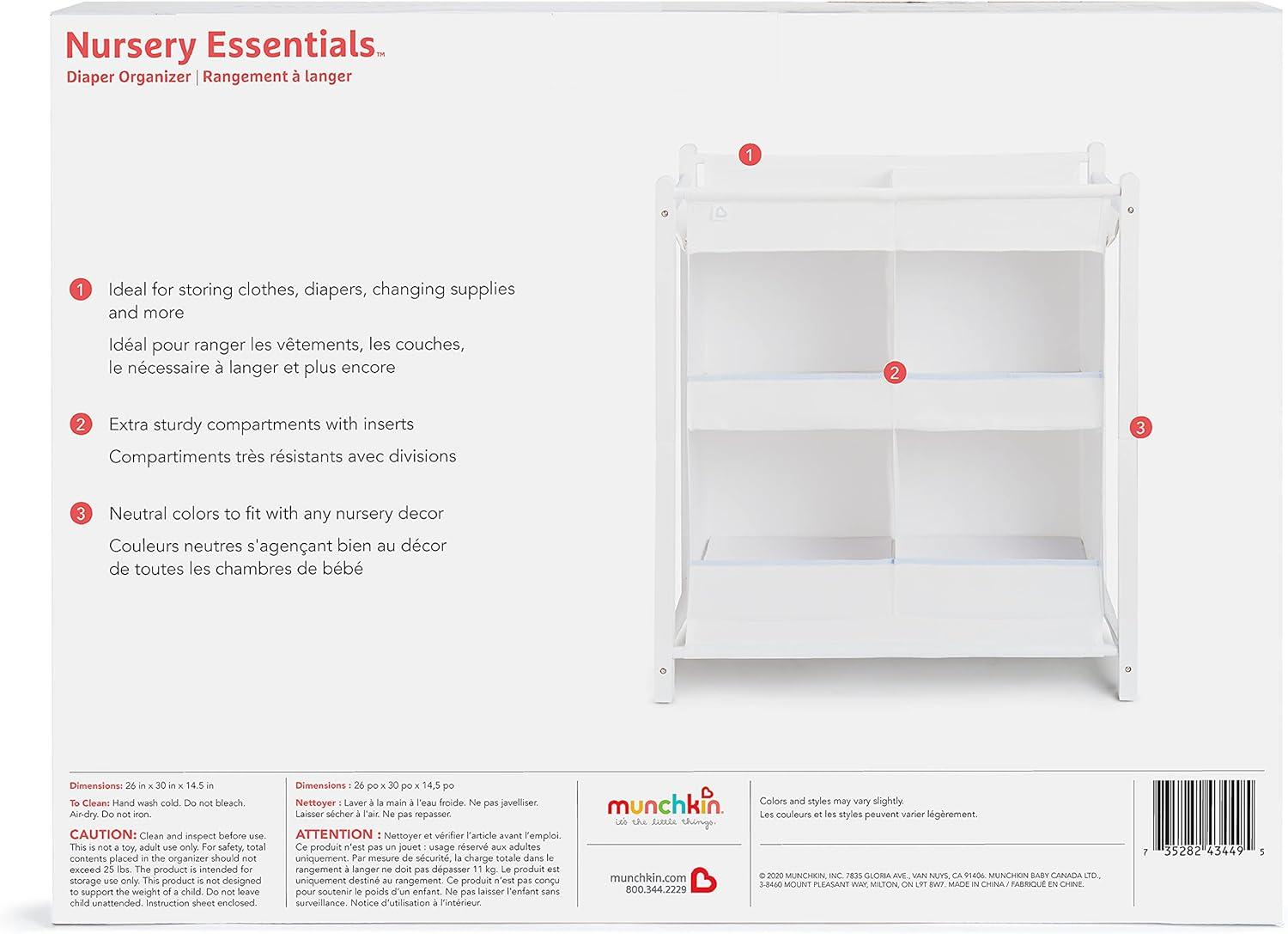 Munchkin Nursery Essentials Organizer