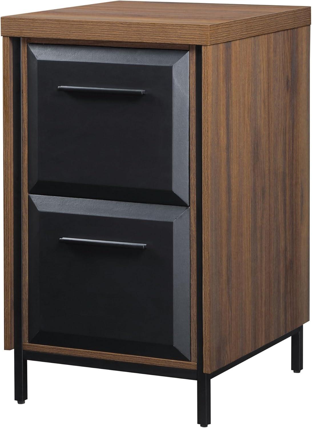 Thomasville® Alderbrook 21"D Vertical 2-Drawer File Cabinet, Walnut/Matte Black