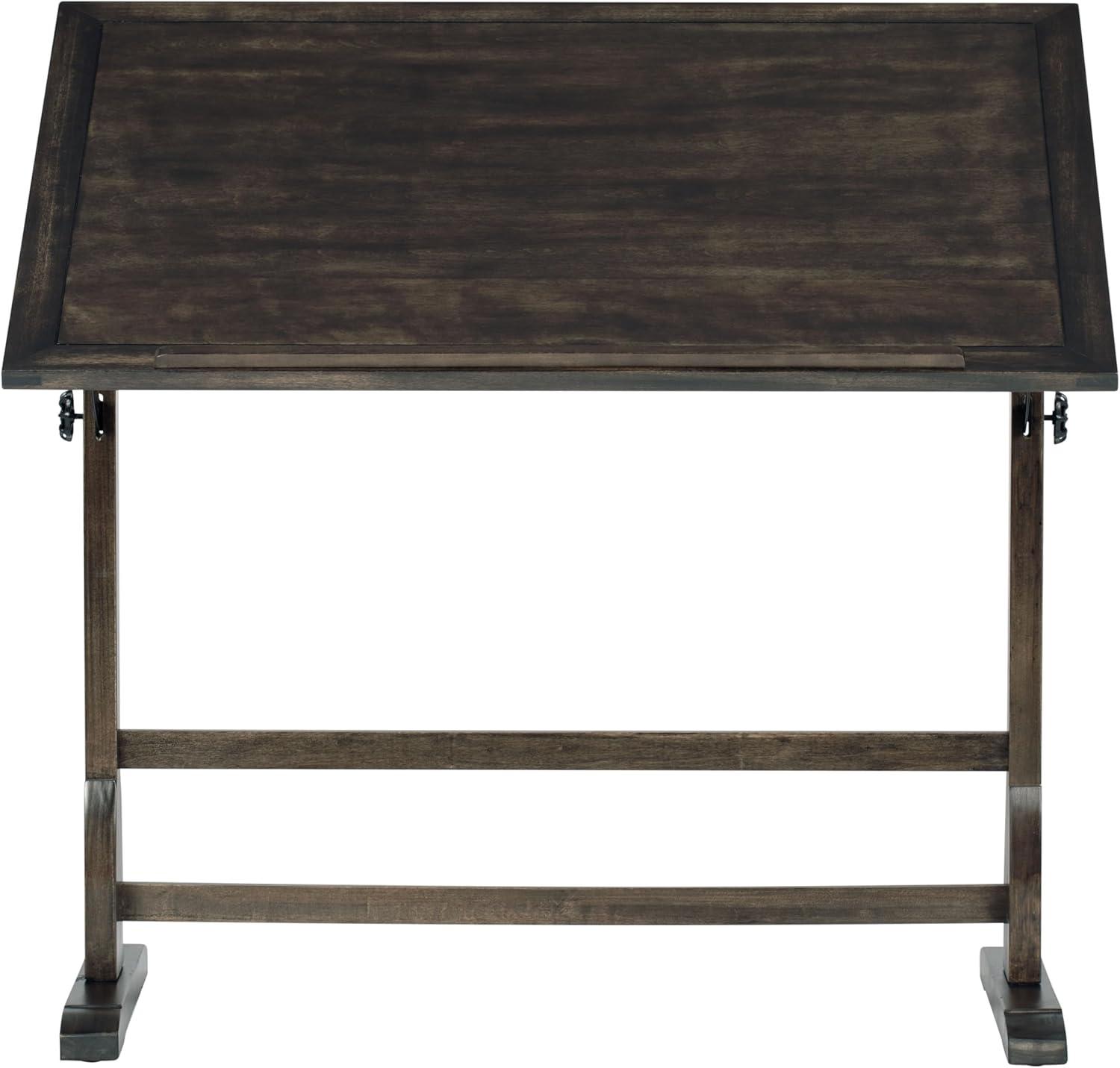 Vintage Solid Wood Drawing/Drafting Table with 42" x 30" Adjustable Tilting Top