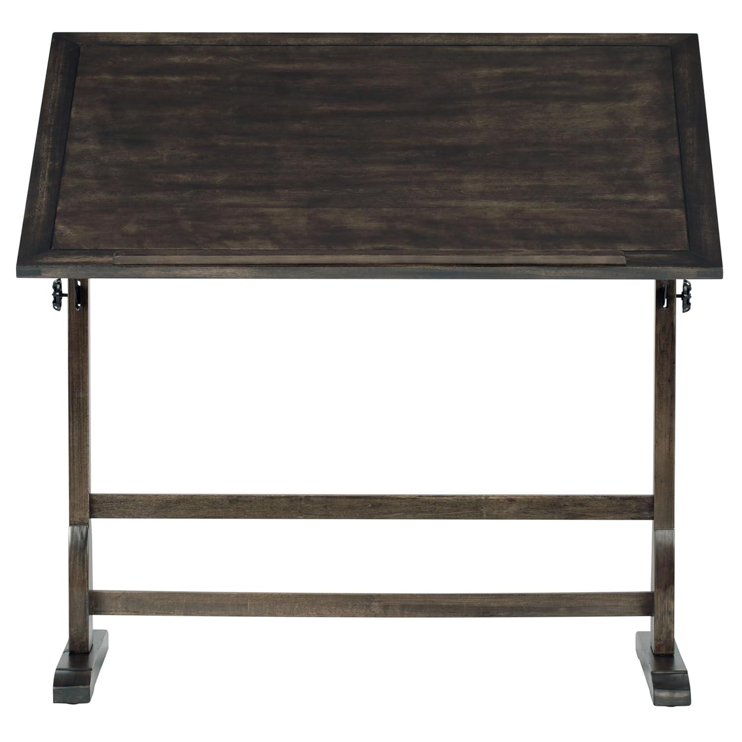 Vintage Solid Wood Drawing/Drafting Table with 42" x 30" Adjustable Tilting Top