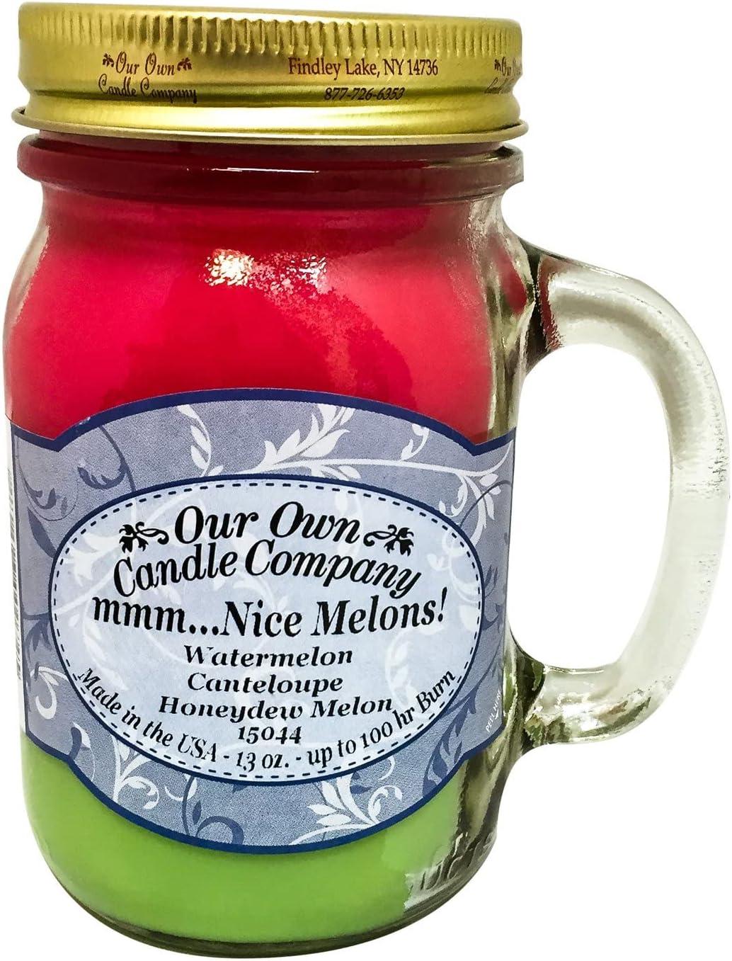 13oz Watermelon Cantaloupe Honeydew Soy Scented Jar Candle