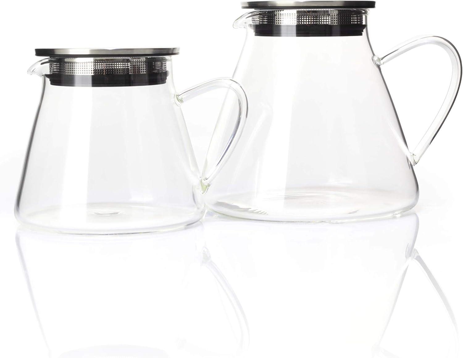 FORLIFE Fuji Glass Teapot with Filter Lid (32 ounces)