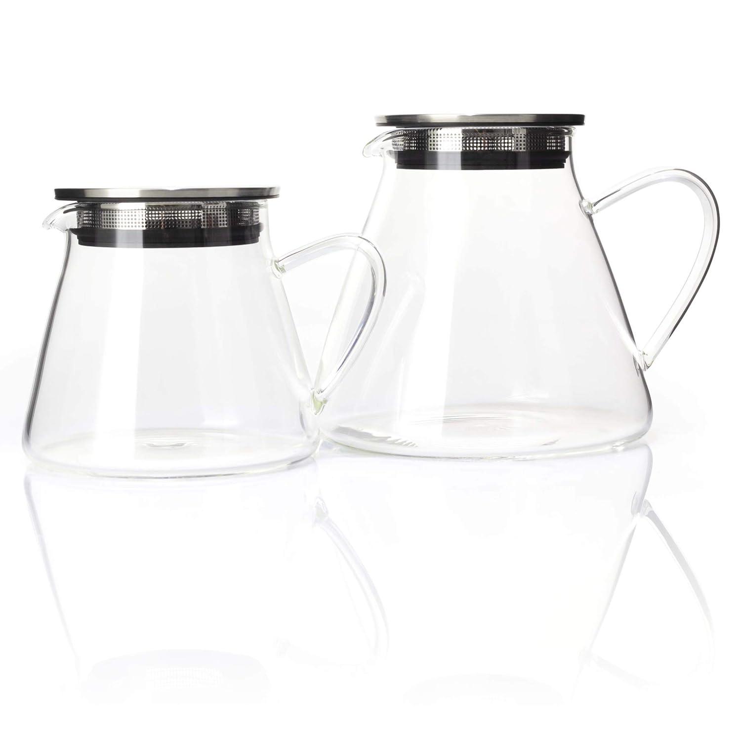 FORLIFE Fuji Glass Teapot with Filter Lid (32 ounces)