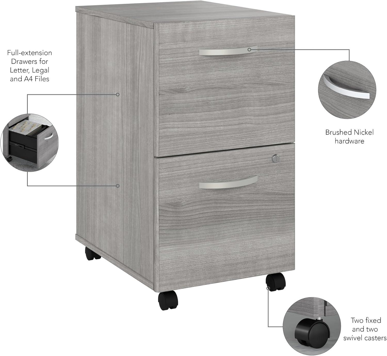 Studio C 16'' Wide 2 -Drawer Mobile File Cabinet