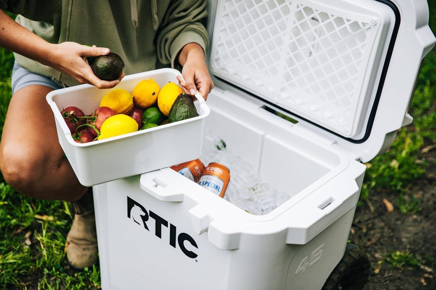 RTIC 45 QT Wheeled Ultra-Tough Cooler Dry Goods Basket Tray Insert Accessories Perfect for Organization