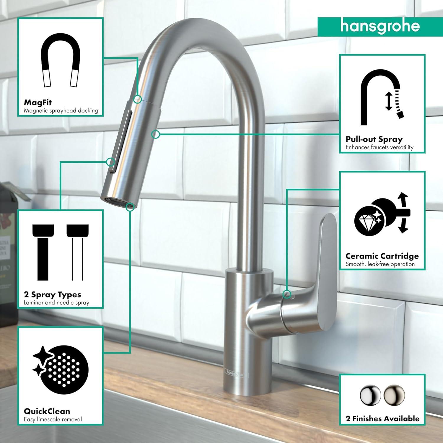 Focus Pull Down Single Handle Kitchen Faucet