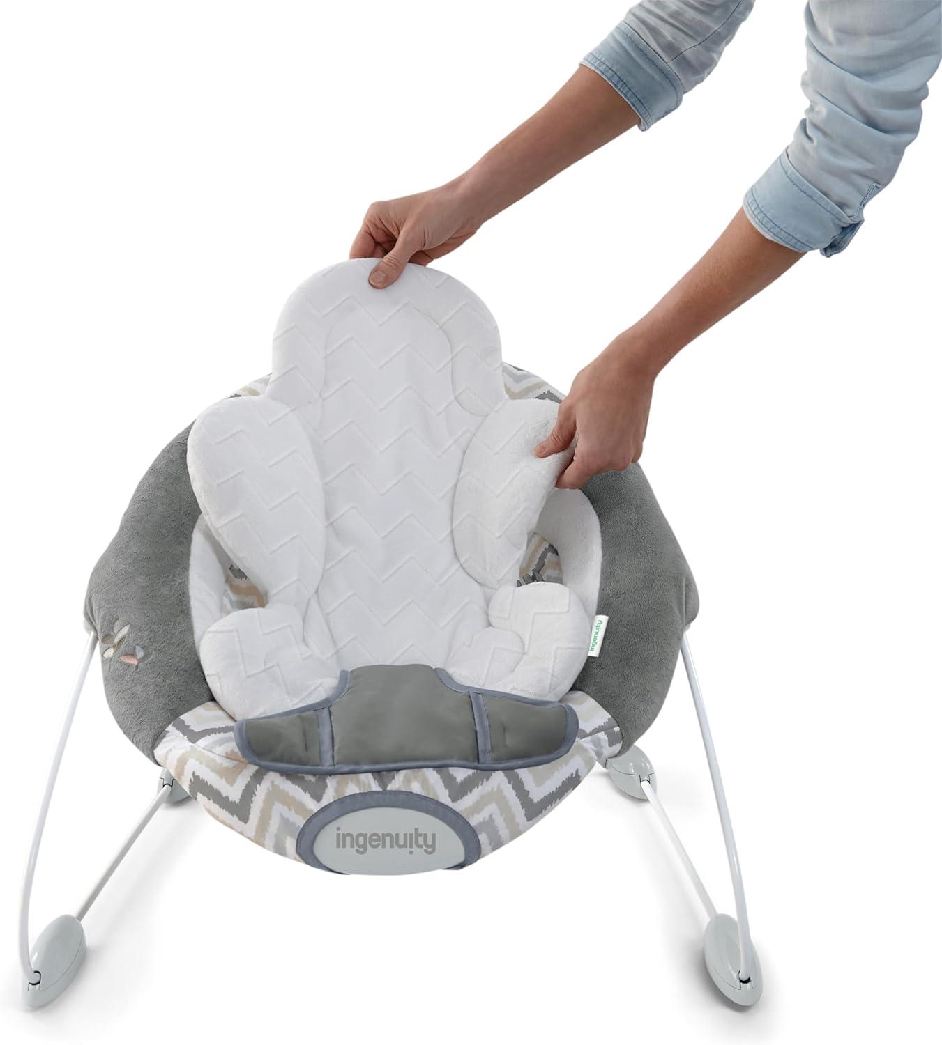 Ingenuity SmartBounce Automatic Baby Bouncer Seat with Music & Nature Sounds - Braden